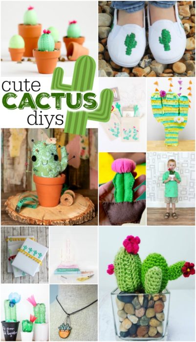 12 CUTE CACTUS DIYS Round-Ups Mad in Crafts