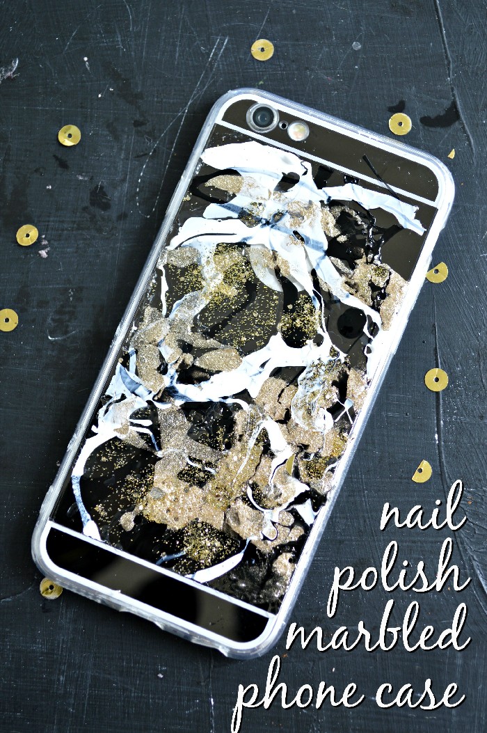 Nail Polish Marbled Phone Case Mad In Crafts