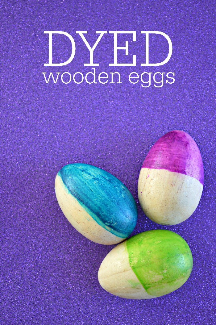 DYED WOODEN EGGS