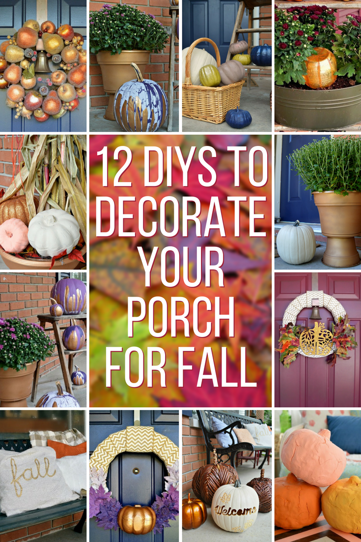 DIY WAYS TO DECORATE YOUR FRONT PORCH FOR FALL Mad in Crafts