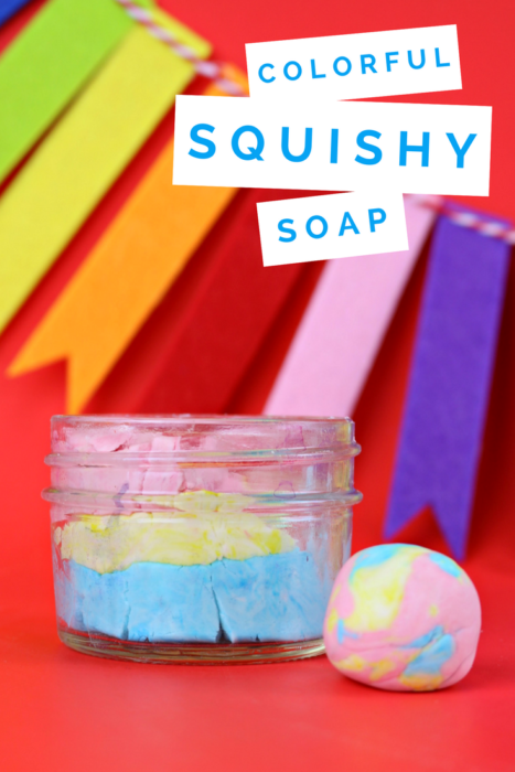 DIY COLORFUL SQUISHY SOAP