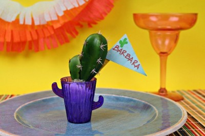 DOLLAR STORE CACTUS PLACE CARDS