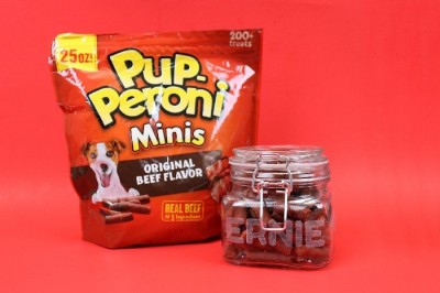 PERSONALIZED DOG TREAT JAR WITH PUP-PERONI®