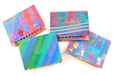 EASY SCRAPE PAINT NOTE CARDS