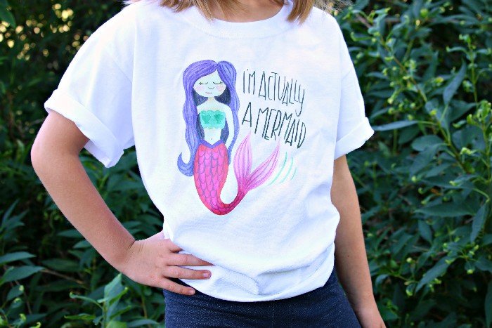 MERMAID T-SHIRT WITH THE CRICUT EASYPRESS
