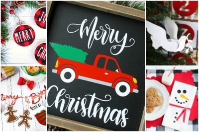45+ CHRISTMAS CRAFTS TO MAKE WITH YOUR CRICUT