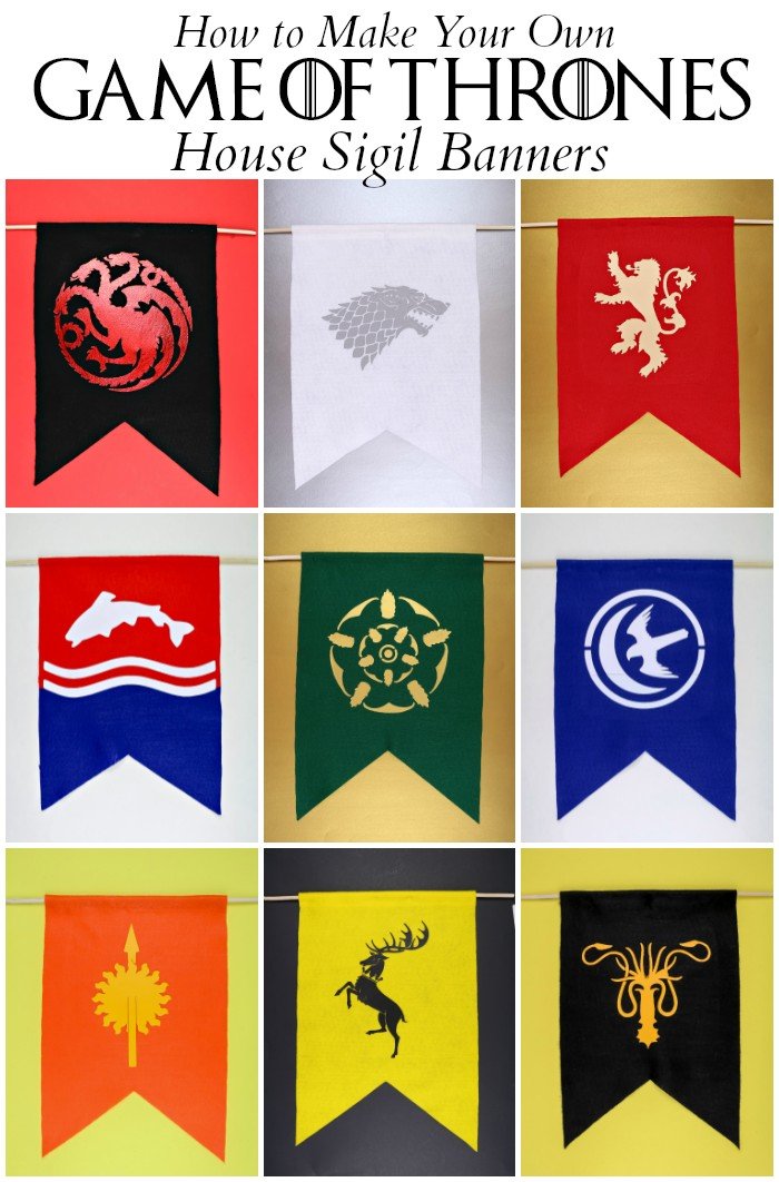 How To Make Game Of Thrones House Banners Home Decor Videos Mad In