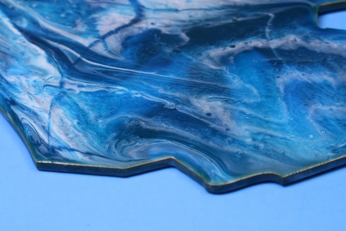 HOW TO CREATE A MARBLED RESIN STATE SIGN