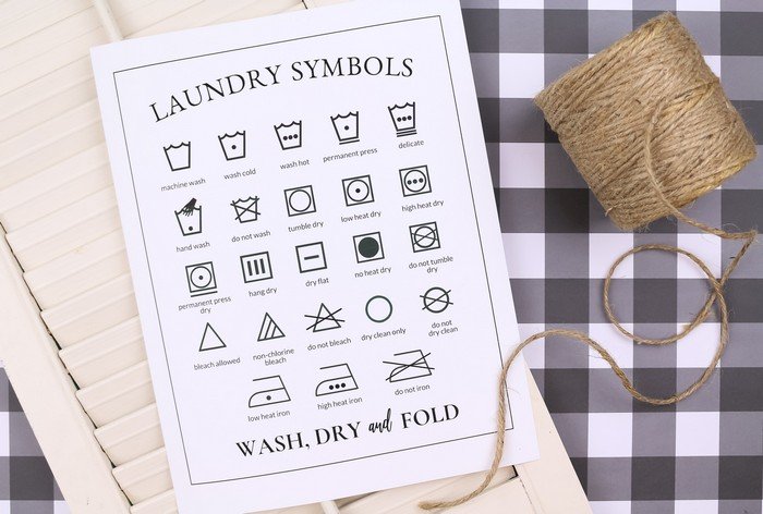 Printable Laundry Symbols Chart Crafts Mad In Crafts