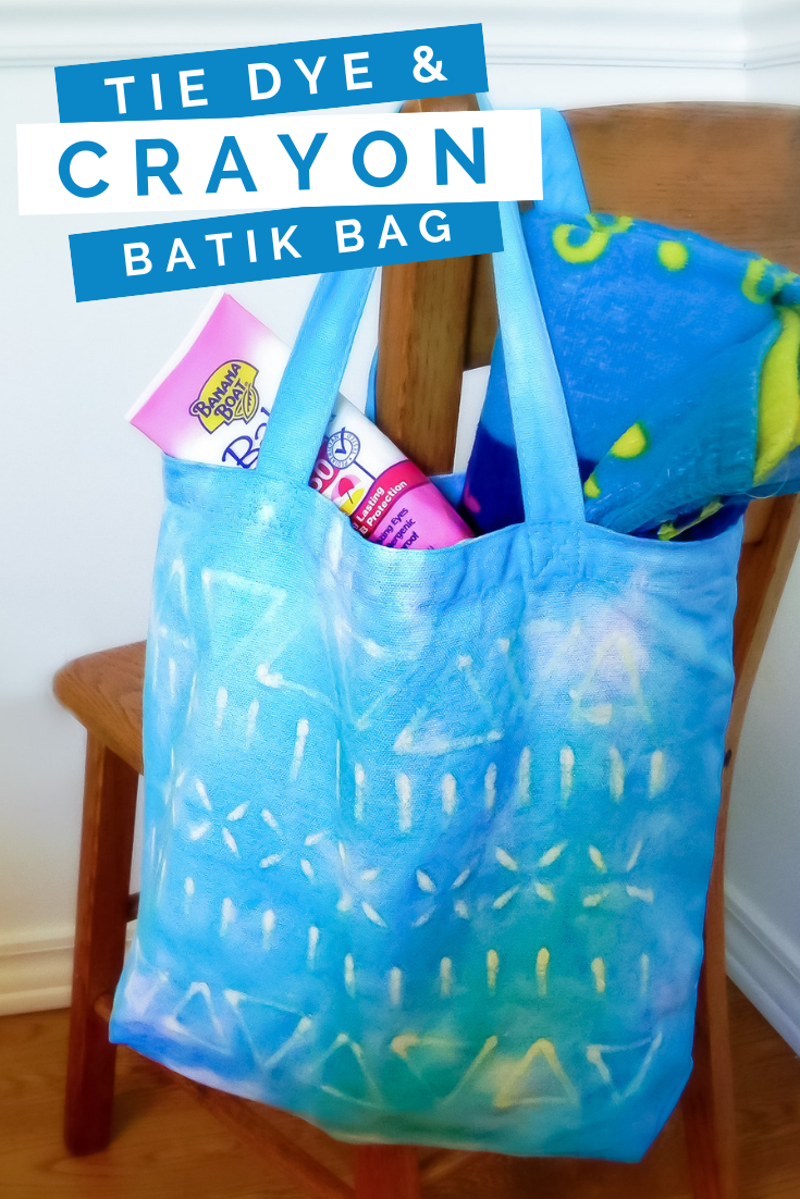 Totes Adorbs: Tie Dye and Crayon Batik Bag
