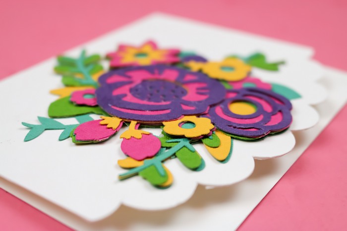 Download CRICUT LAYERED FLORAL CARD Craft Videos Mad in Crafts