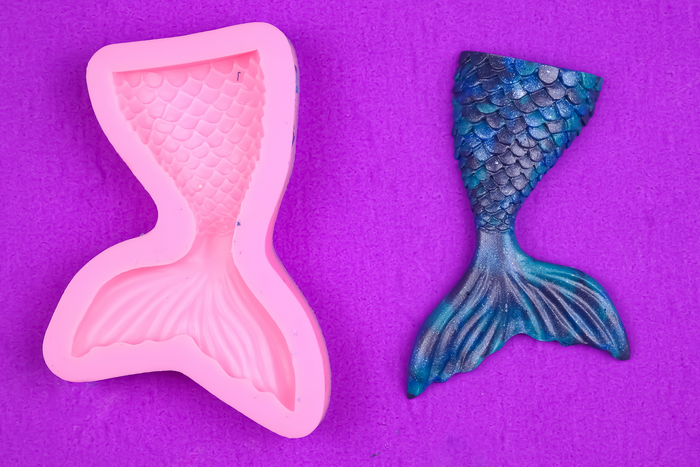 resin mermaid tail and mermaid tail silicone mold