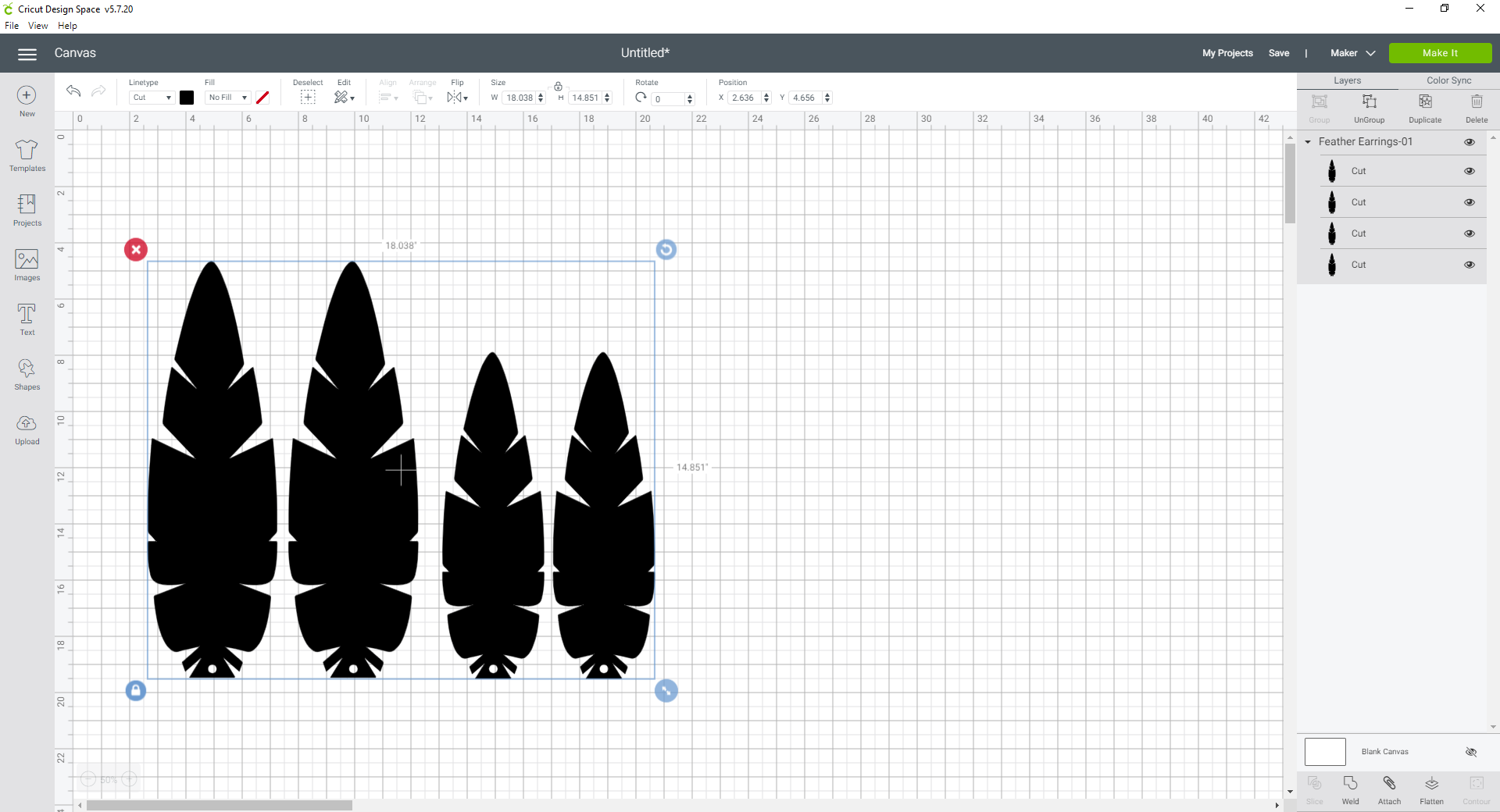 Diy Feather Earrings Free Svg File Crafts Mad In Crafts