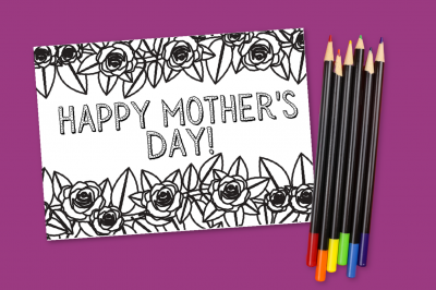 MOTHER'S DAY CARDS TO COLOR Crafts Mad in Crafts