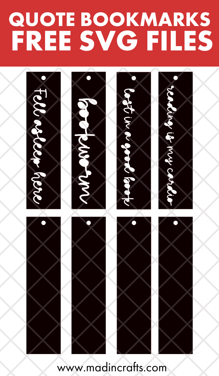 collage of bookmark svg designs