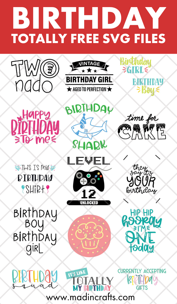 FREE CRICUT JOY BIRTHDAY CARD SVG Crafts Mad in Crafts