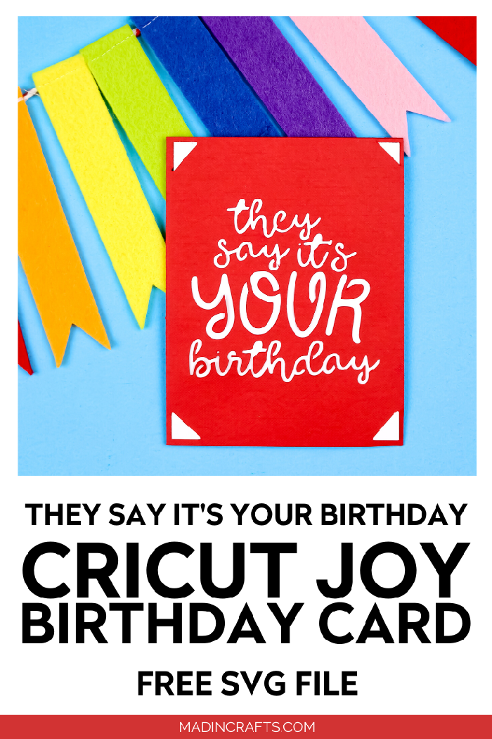 FREE CRICUT JOY BIRTHDAY CARD SVG Crafts Mad in Crafts