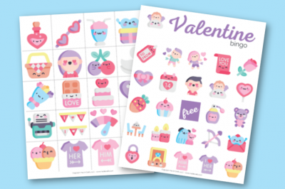 Craft and Valentine Bingo Game