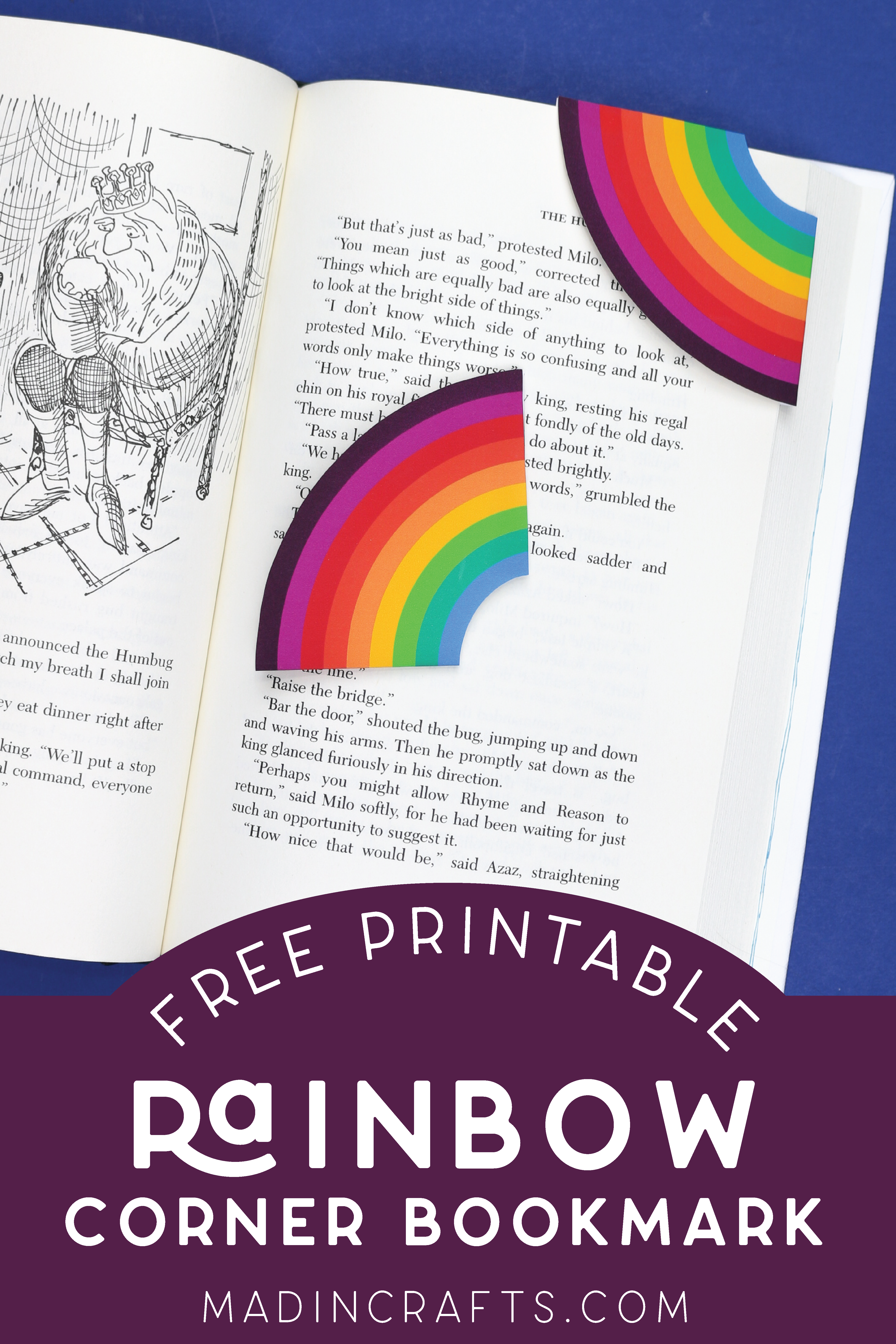 rainbow bookmarks on a book