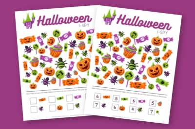 Printable Halloween I-Spy Game for Kids