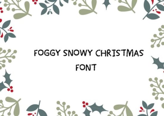 example of Foggy Snowy Christmas font