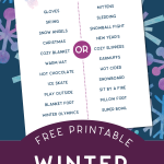Printable Winter This or That game