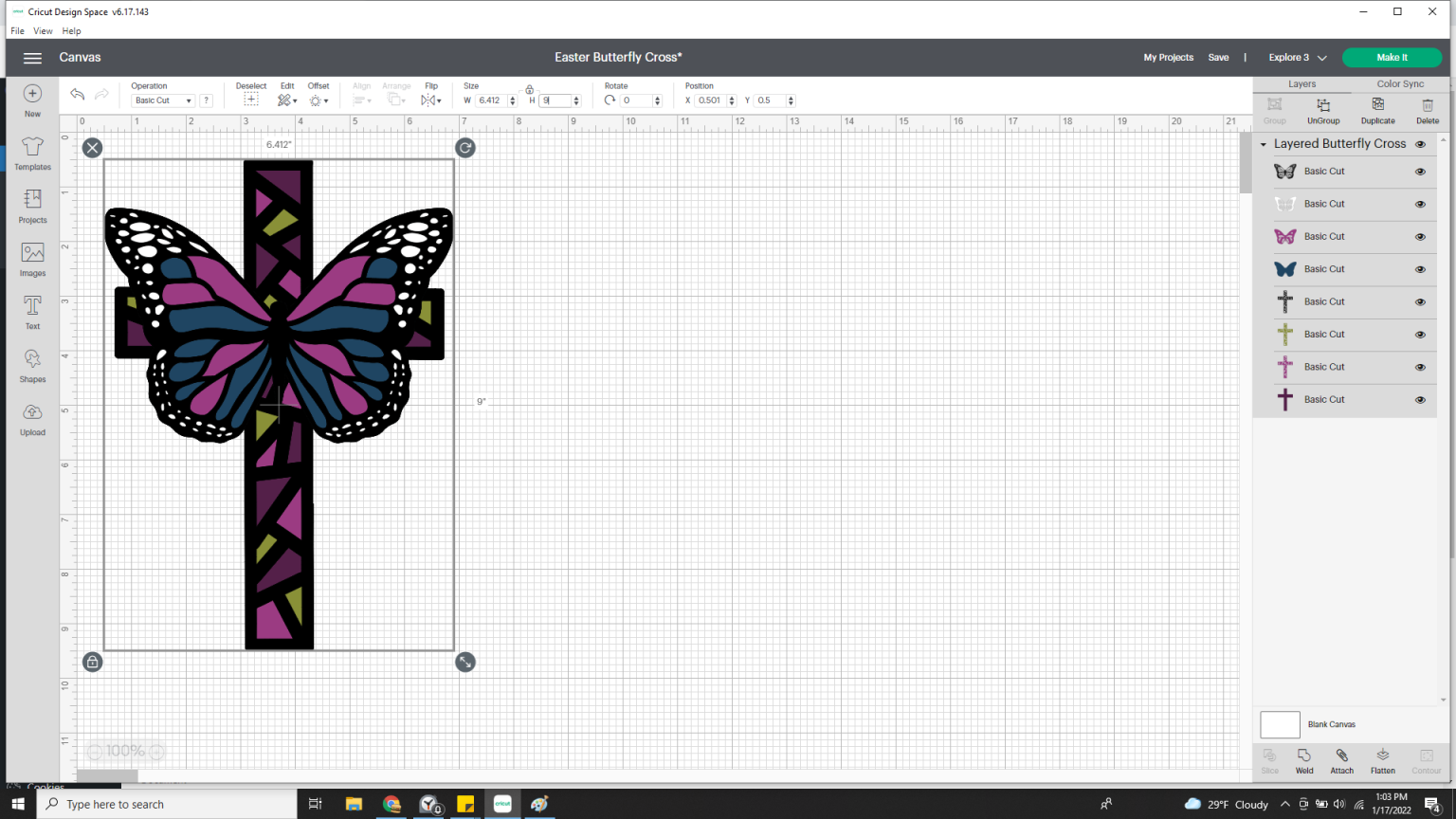 FREE LAYERED EASTER CROSS SVG Crafts Mad in Crafts