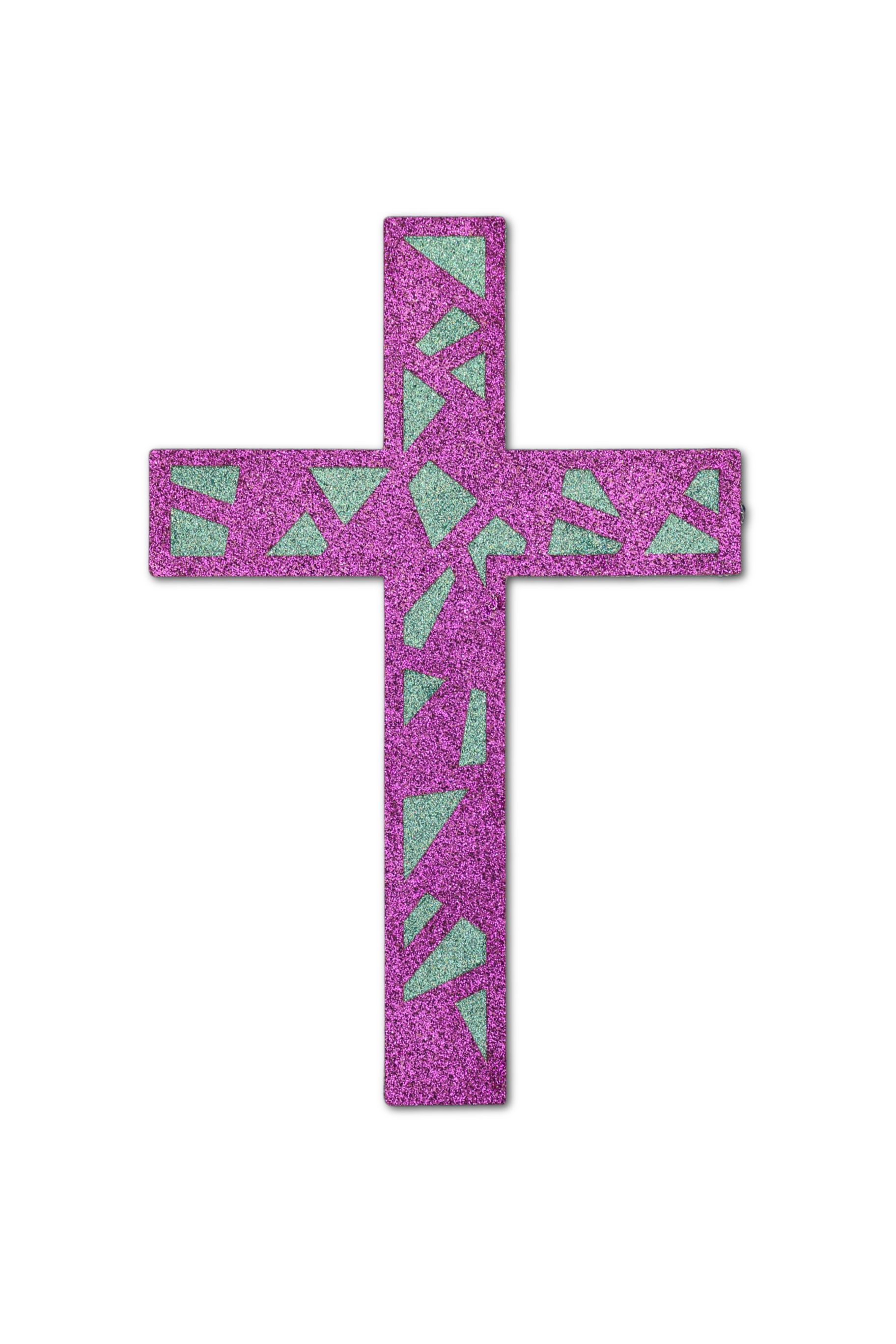 the first two layers of a paper cross