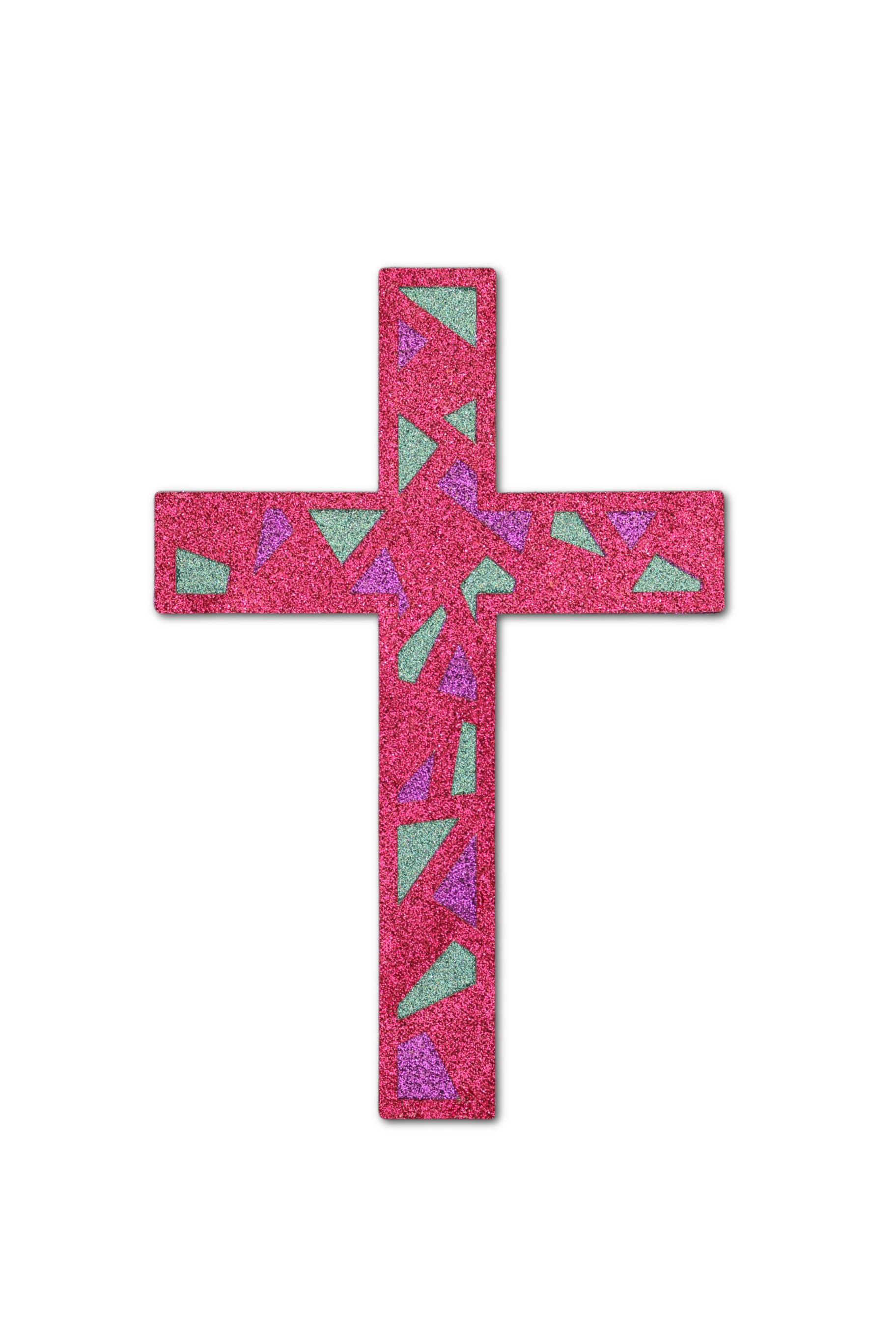 the first three layers of a paper cross