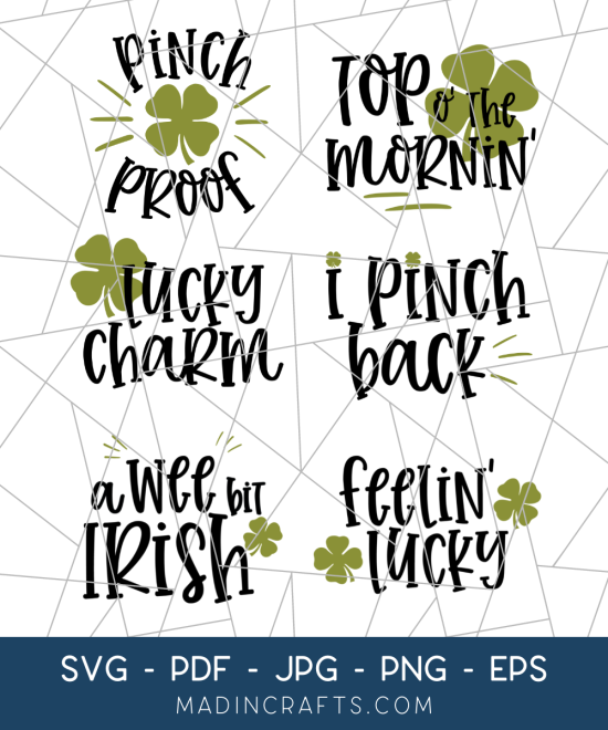 6 St. Patricks Day SVG Designs
