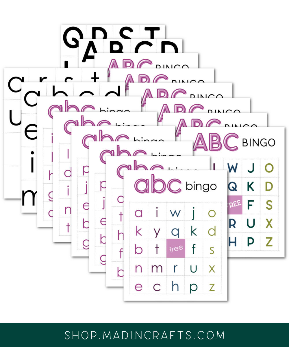 FREE ALPHABET BINGO PRINTABLE Printables Mad in Crafts