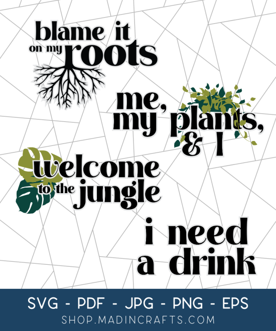 collage of plant SVG files