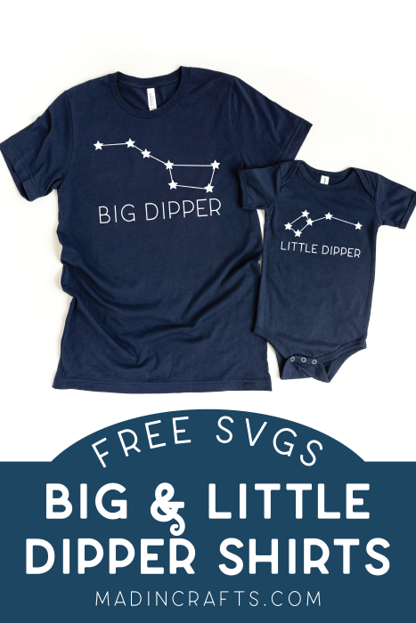 Coordinating Parent and Child shirts with constellation designs
