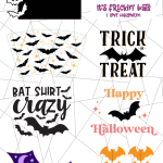 collage of free bat SVG files