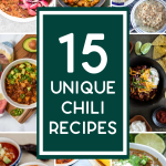 collage of chili recipes