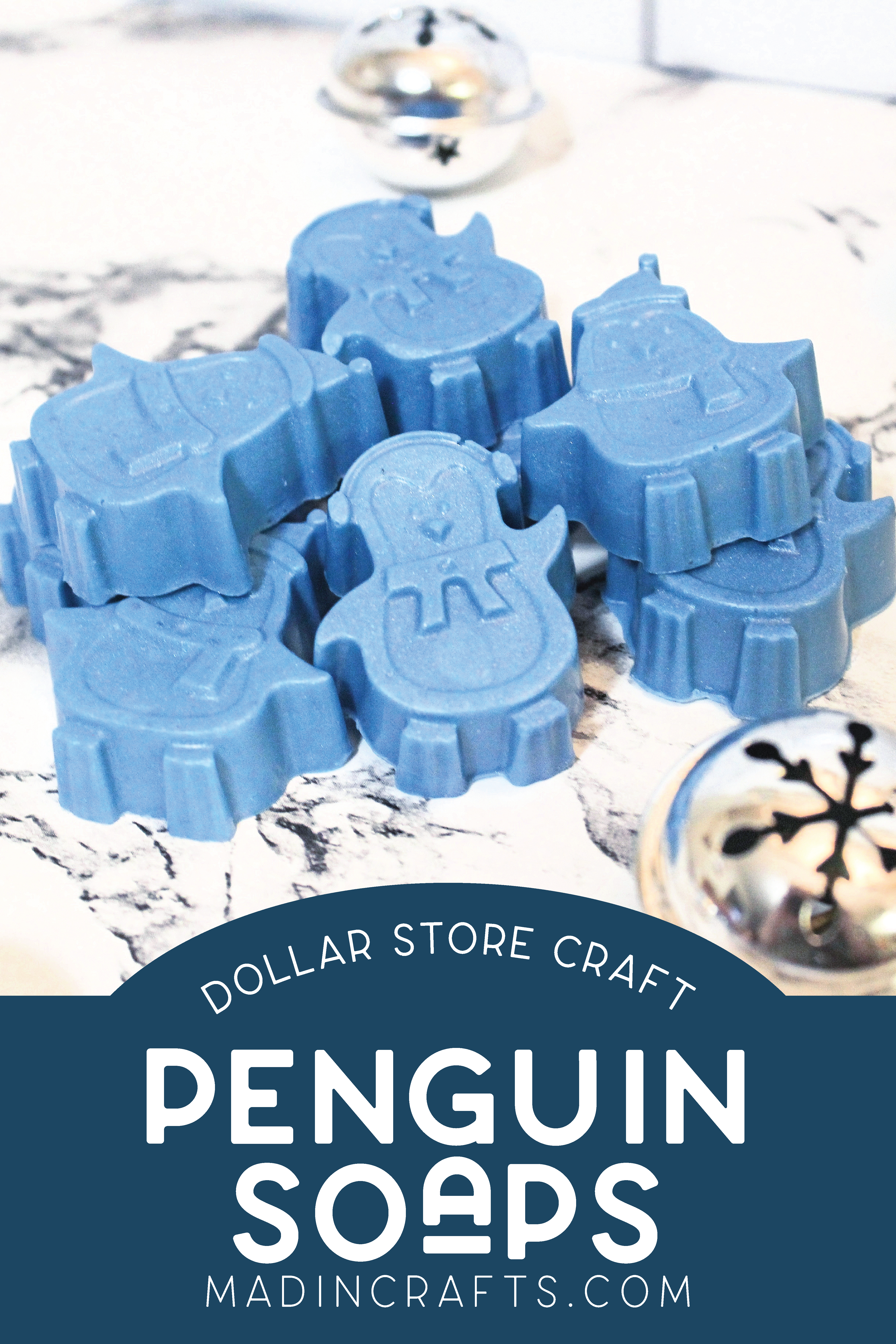 pile of blue penguin soaps