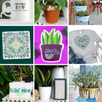 collage of plant themed DIYs