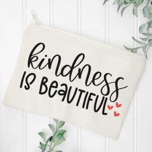 Zipper tote with Kindness is Beautiful SVG