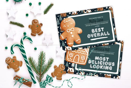 GINGERBREAD HOUSE CONTEST PRINTABLES Crafts Mad in Crafts