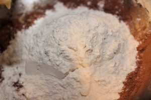 close up of dry ingredients