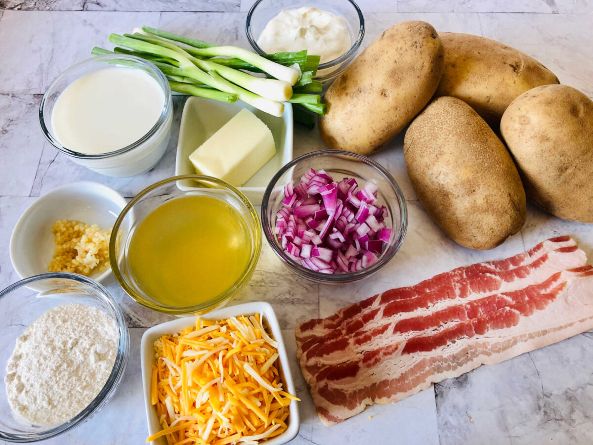 loaded baked potato soup ingredients